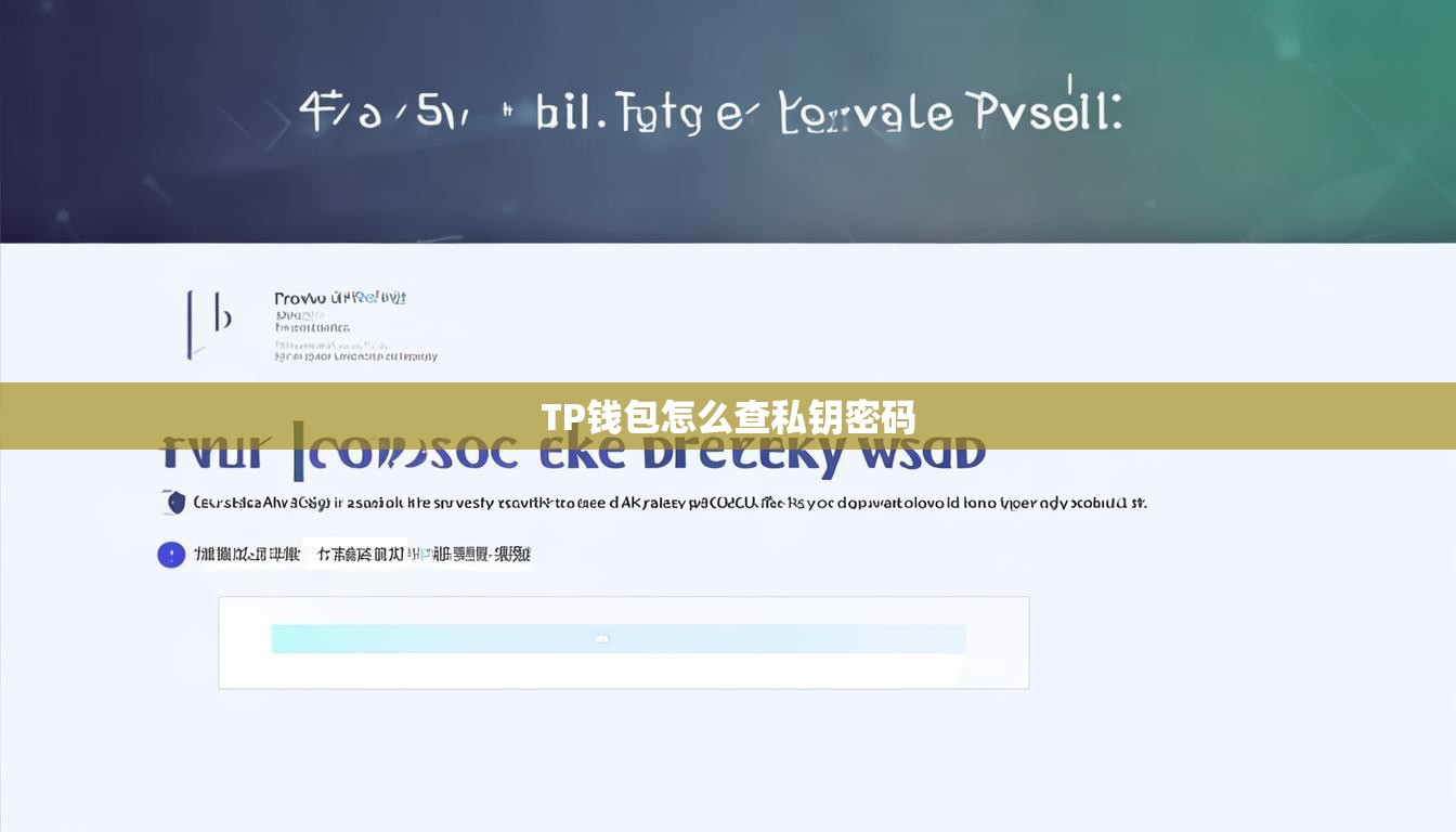 TP钱包怎么查私钥密码